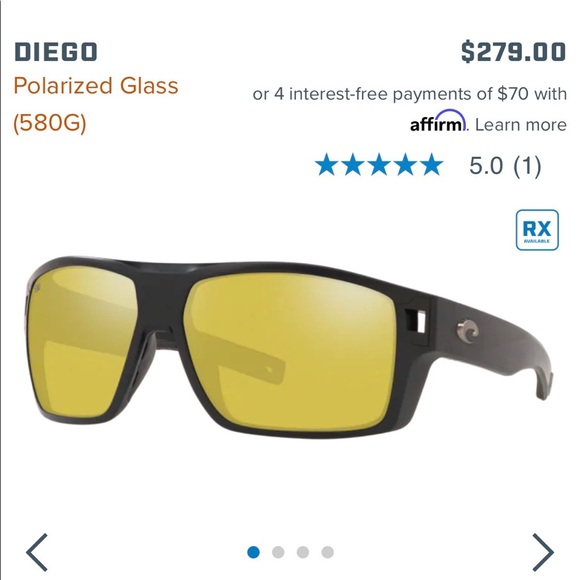 Costa Other - Costa Diego Polarized Sunglasses. New Never Worn.
